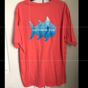 Southern Tide XXL Coral Orange Tee mens
